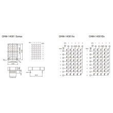 1,4 polegadas, 3,0 mm DOT (GNM-14581Ax-Bx)